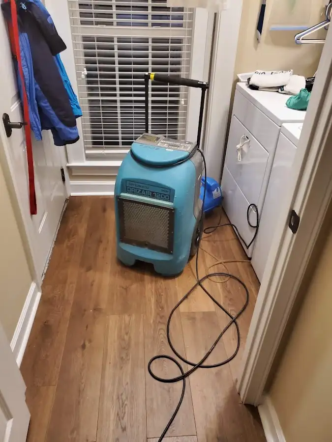 Commercial dehumidifier deployed for Flood Damage Cleanup in Norridge